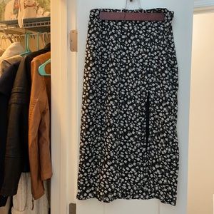Abercrombie & Fitch floral midi skirt